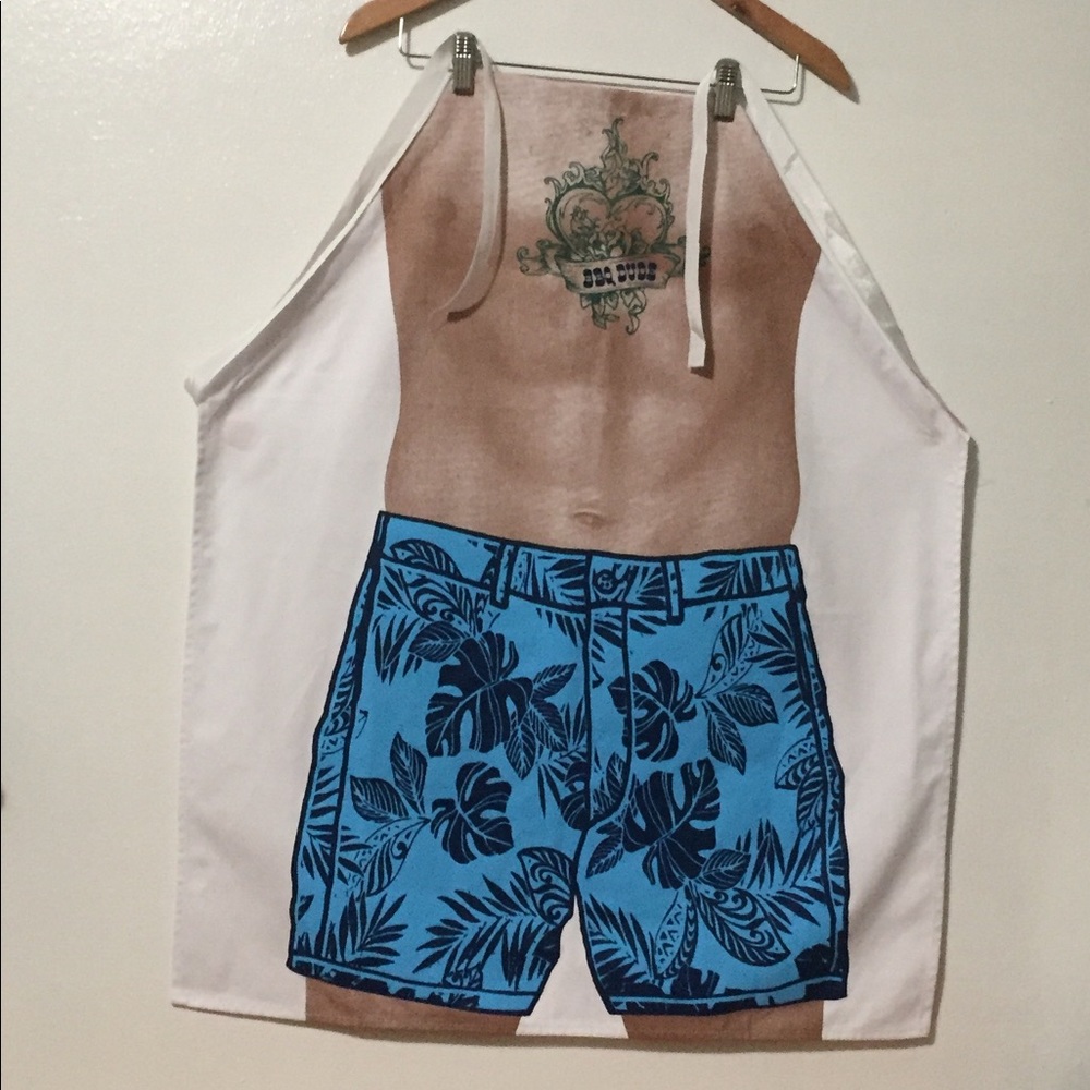 Attitude Aprons BBQ DUDE by La Imprints NWOT